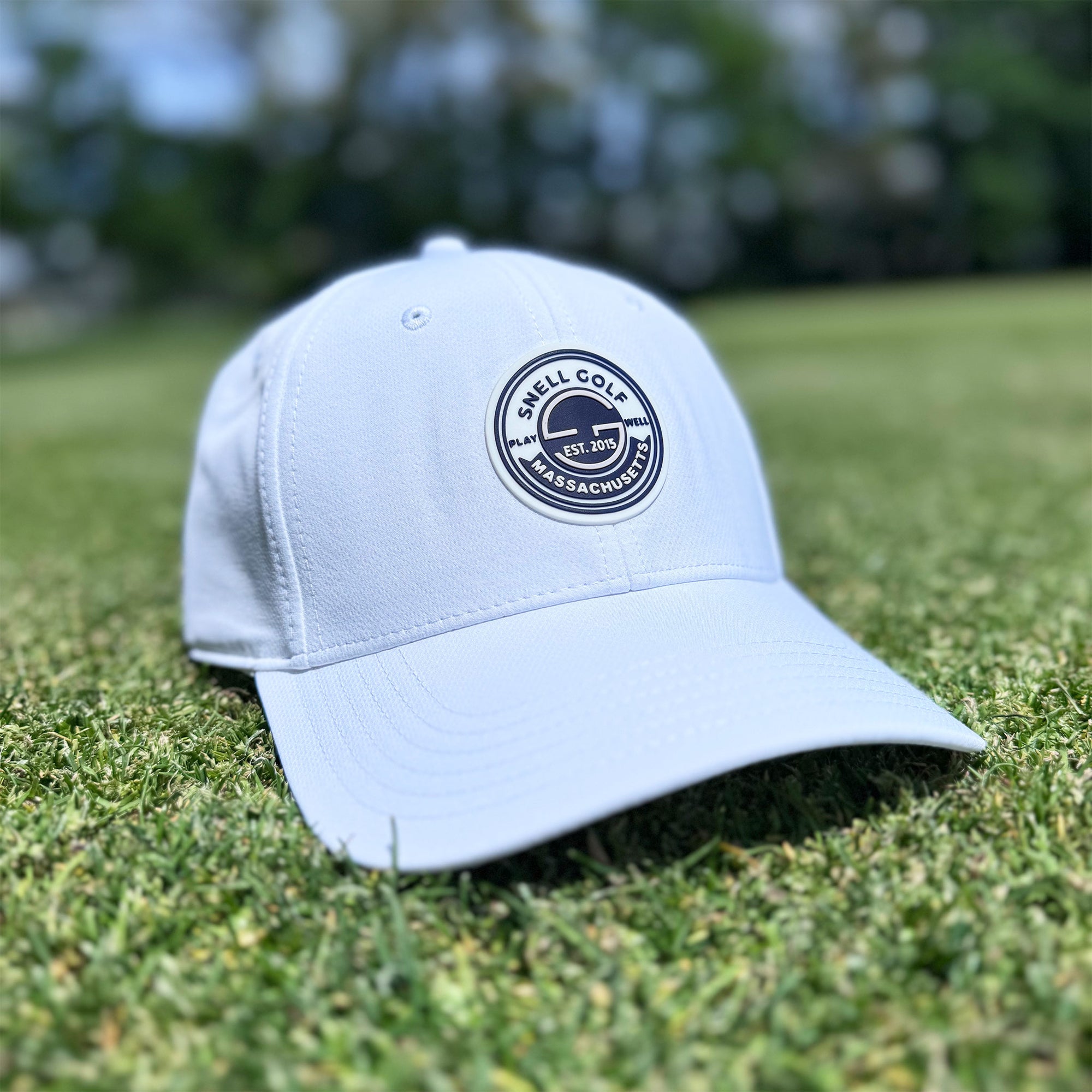 SG Patch Golf Hat Hats Snell Golf White  